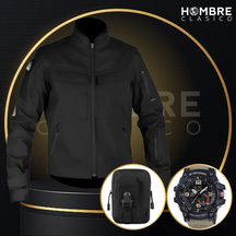 Campera Táctica Militar de Tela RipStop y Poliéster (¡Calidad y Robustez!) +REGALO: Reloj Táctico y Bolso Táctico