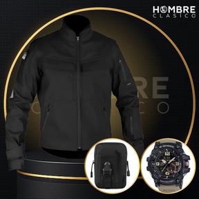 Campera Táctica Militar de Tela RipStop y Poliéster (¡Calidad y Robustez!) +REGALO: Reloj Táctico y Bolso Táctico