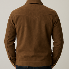 Campera Masculina Furia de Cuero Legítimo +REGALOS: Gorra, Cinturón y Funda
